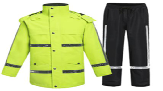 三層復合布反光雨衣套裝